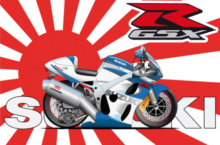 Suzuki GSXR Cartoon
